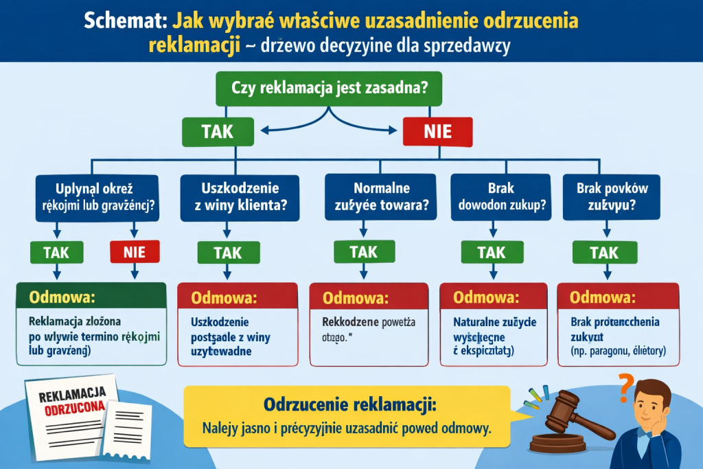 Uzasadnienie odrzucenia reklamacji